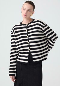 STRIPED - Neuletakki - black