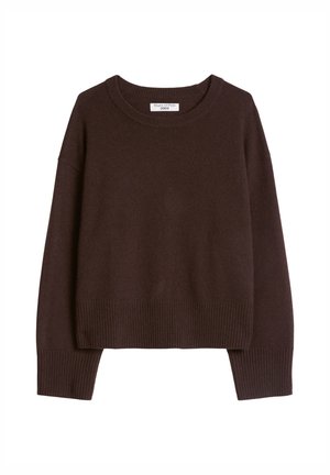 Marc O'Polo DENIM, KNIT PULLOVERS LONGSLEEVE - Trui - espresso brown