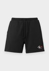 SIGNATURE SUEDED TERRY SWEAT SHORTS - Παντελόνι φόρμας - black