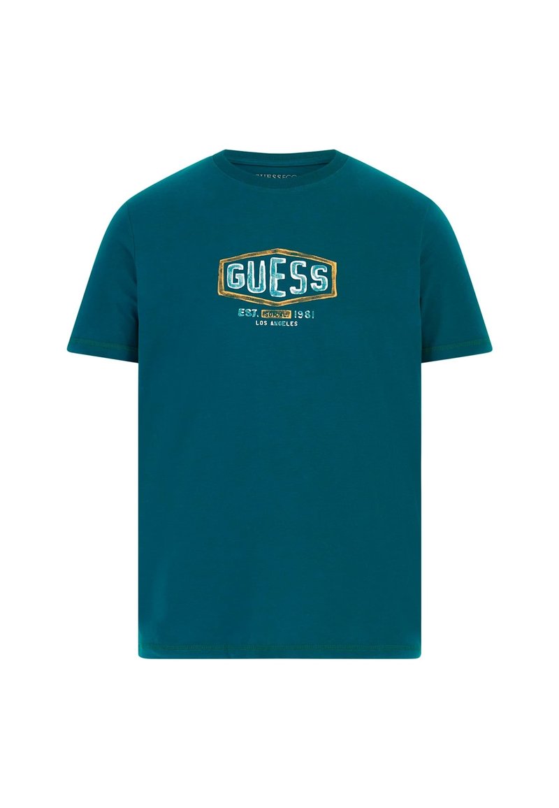 Guess T-shirt print groen
