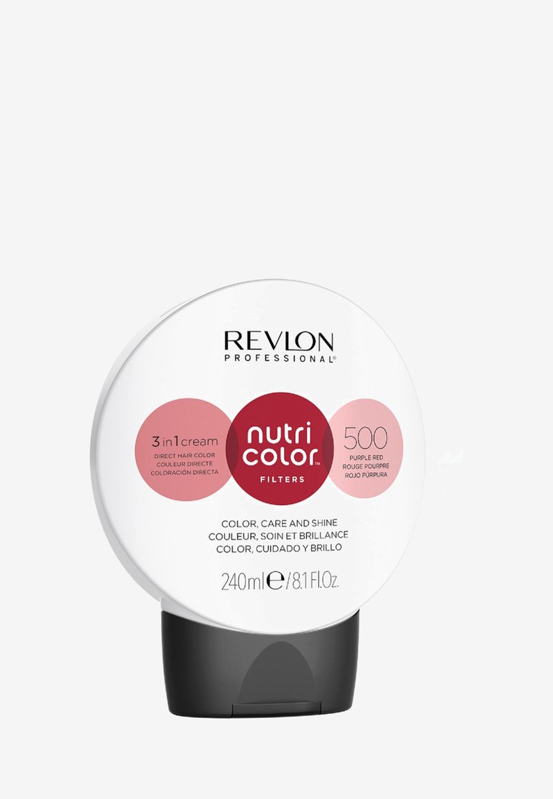 Revlon Professional - NUTRI COLOR™ FILTERS 3 IN 1 CREAM COLOR CARE AND SHINE, SEMI PERMANENT HAIR COLOUR CONDITIONER - Coloration - 500 purple red, Vergrößern
