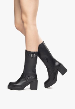 NeroGiardini Cowboy/biker ankle boot - nero