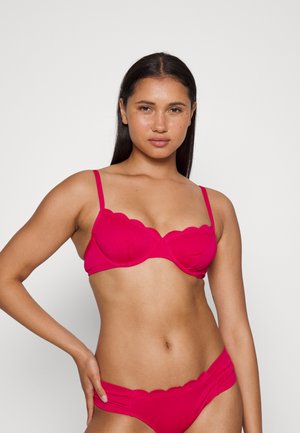 Hunkemöller SCALLOP UF - Parte de cima de biquíni - red