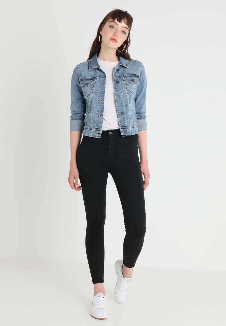 Object OBJWIN NEW HER JACKET Jeansjakke medium blue Object OBJWIN NEW HER JACKET Jeansjakke medium blue