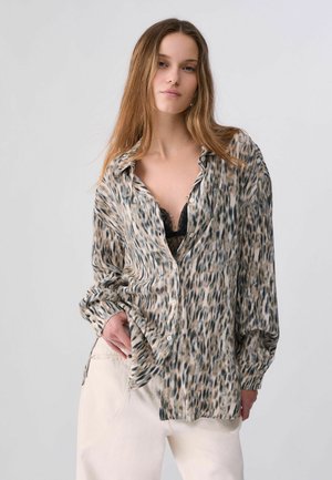 LIU JO, LIU JO PRINTED CRÊPE BLOUSE - Chemisier - beige