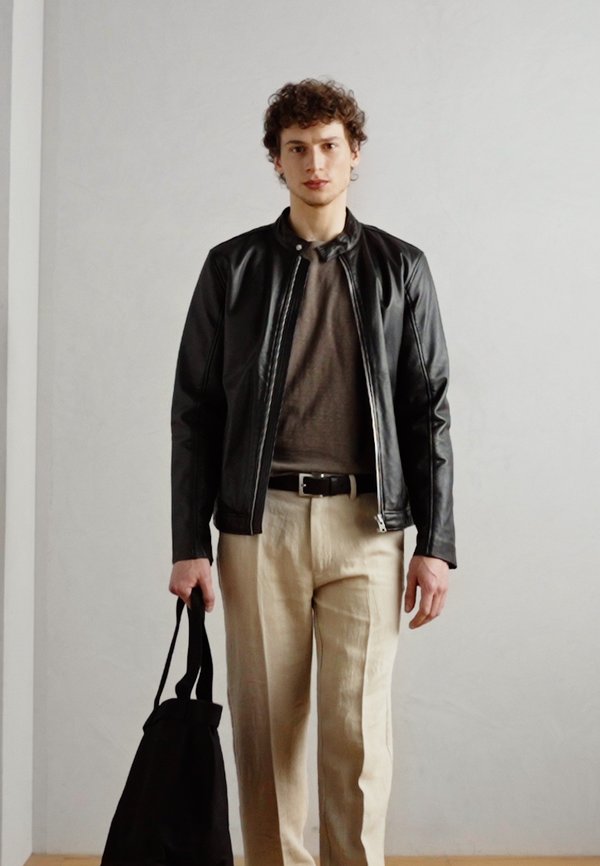 BUNKRIS - Trousers - mottled beige2