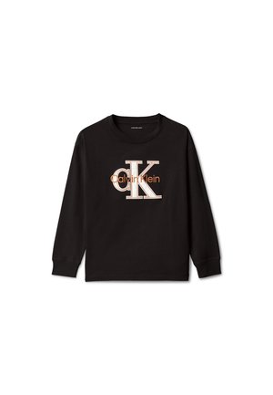 Calvin Klein Jeans, MONOLOGO APPLIQUE TEE - Langærmet T-shirt - black