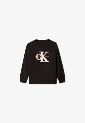 Calvin Klein Jeans, MONOLOGO APPLIQUE TEE - Langærmet T-shirt - black