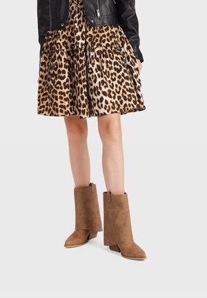 Stivaletti texani / biker - cuoio