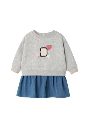 Vertbaudet, VERTBAUDET KLEID MIT DRUCKKNOPFÖFFNUNG HINTEN BABY - Day dress - blue stone