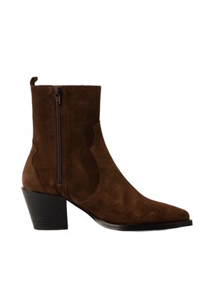 ALESSIA - Botine cowboy/biker - brown