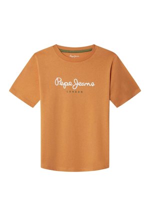 T-shirt imprimé - washed orange