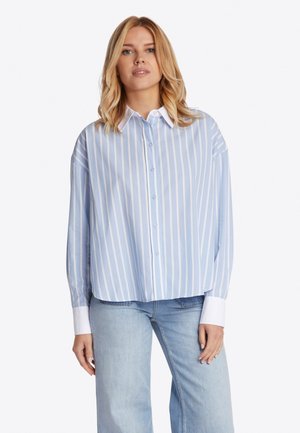 STREIFEN MIT VERLÄNGERTEM RÜCKEN - Button-down blouse - skyway blue