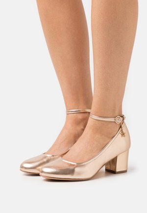 Czółenka - rose gold-coloured