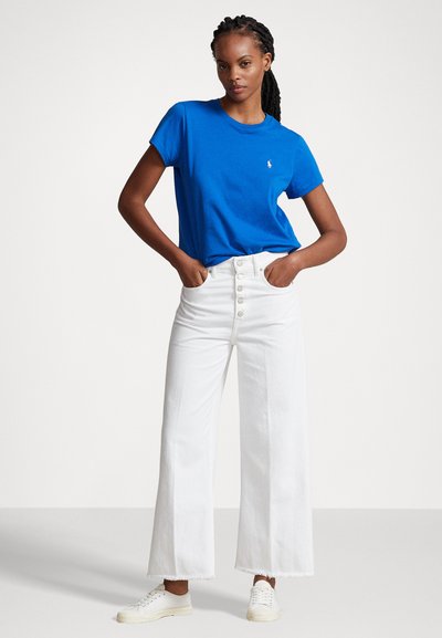 Polo Ralph Lauren COTTON JERSEY CREWNECK T-SHIRT - Lihtne T-särk - heritage blue