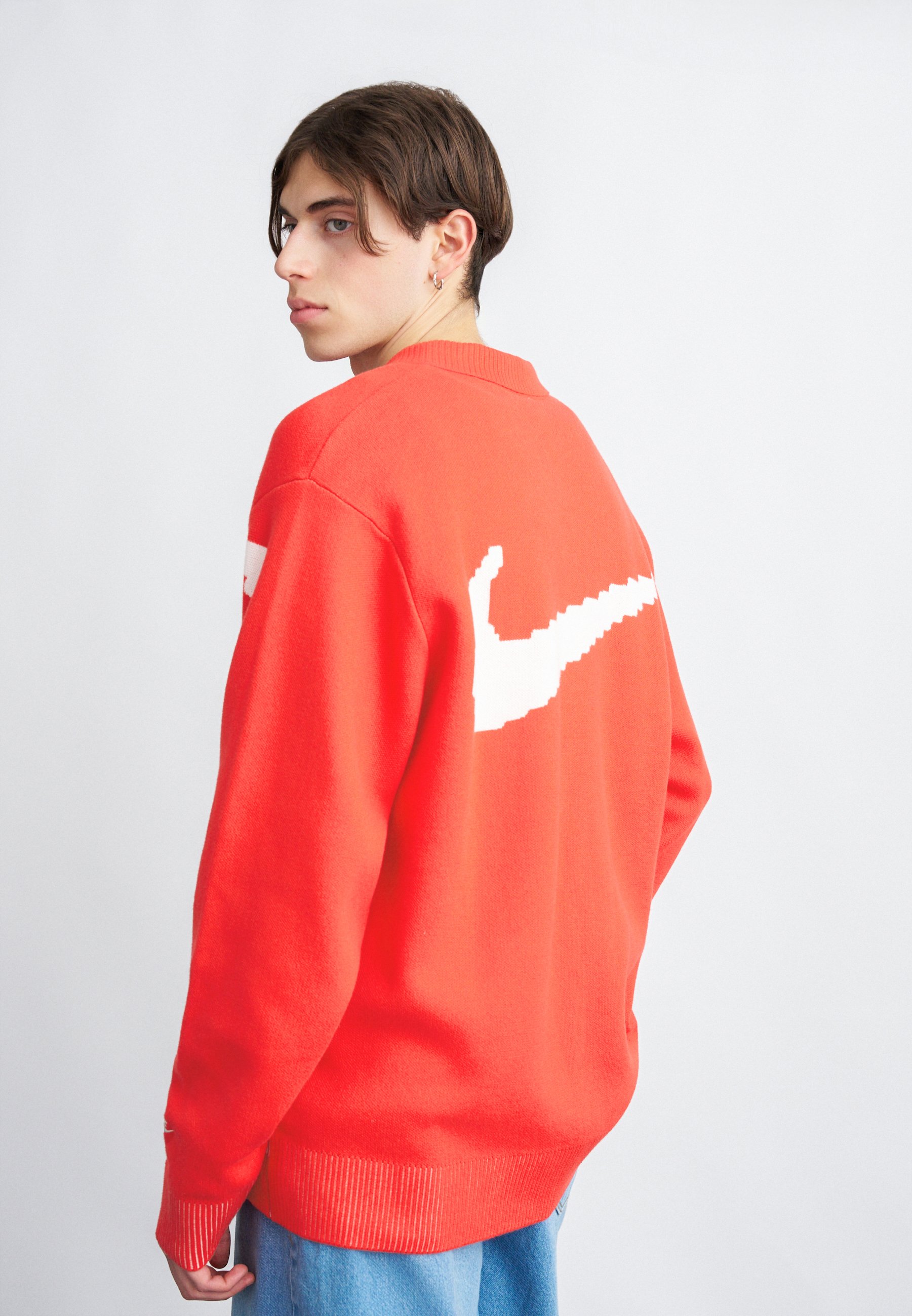 red sweater nike