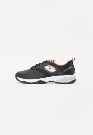 SUPERRAPIDA 400 - Trainers - all black/silver metal/pink neon rose