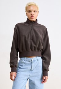 Nike Sportswear - CROP  - Sweatshirt - brown Thumbnail Image 1