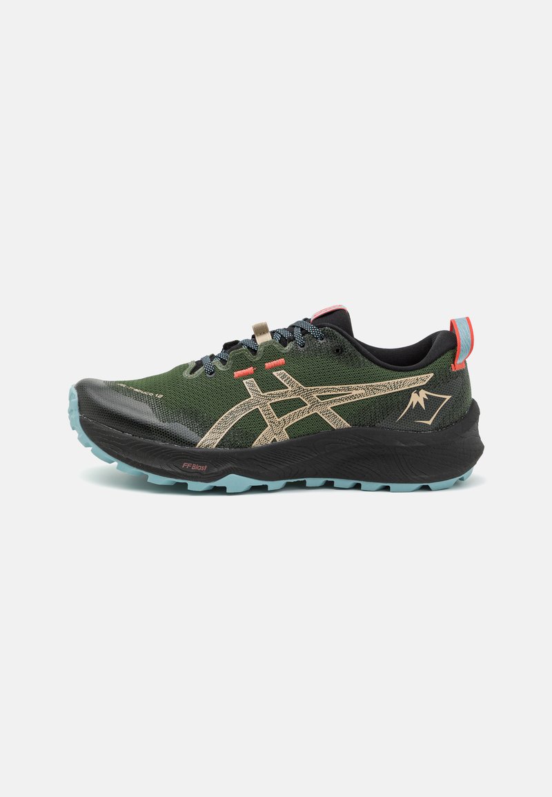 ASICS GEL-TRABUCO 12 - Chaussures de running - smog green/feather grey