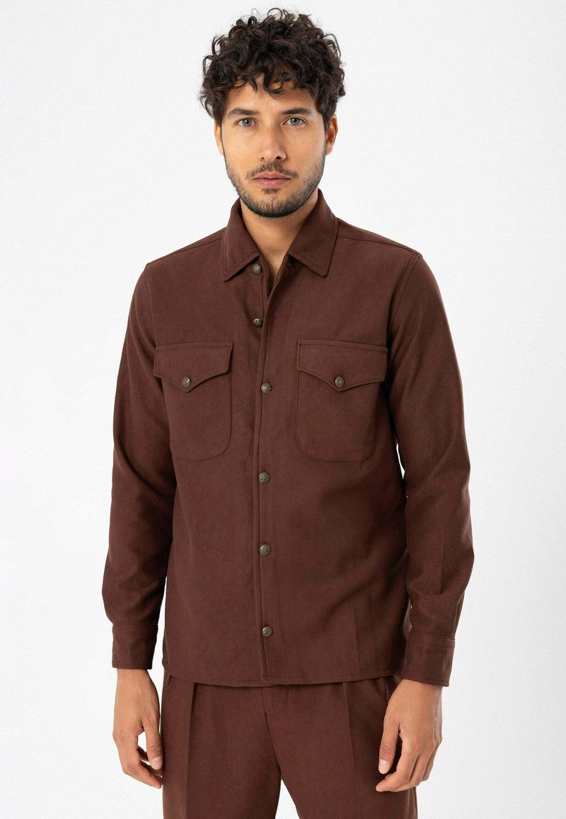 Antioch KENT COLLAR Shirt brown Zalando.ie