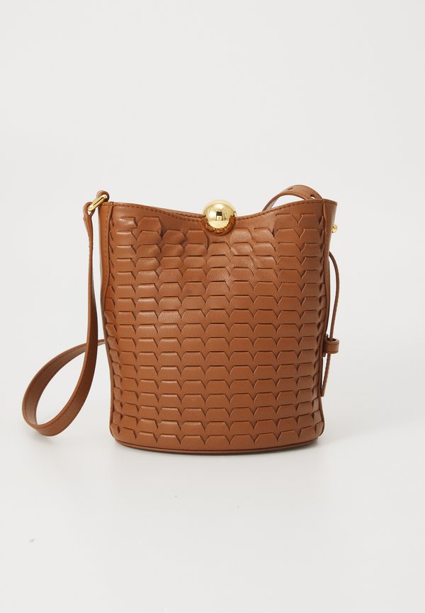 SFERA MINI BUCKET - Cross body bag - cognac