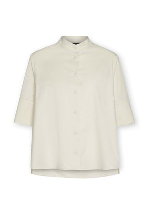 Elena Mirò, CAMICIA CON COLLO ALLA COREANA - Paitapusero - beige