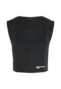 COATED - Bluse - black