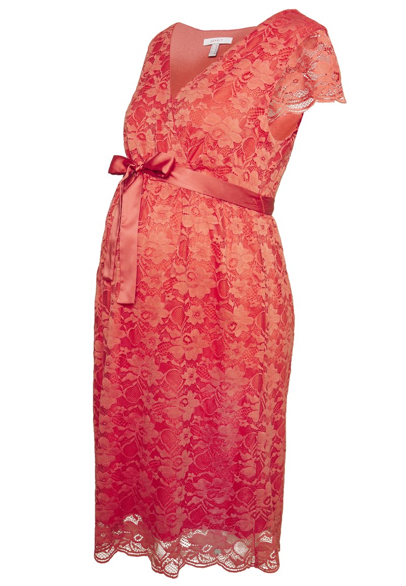 Esprit Maternity Cocktailjurk koraalrood