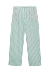 STRIPED FLOWY - Tygbyxor - light green