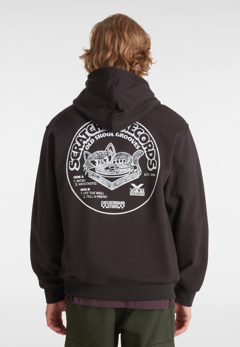 Vans SCRATCHED RECORDS - Felpa con cappuccio - black