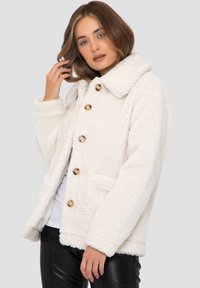Threadbare PARROT TEDDYJACKET - Veste mi-saison - cream