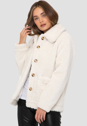Threadbare PARROT TEDDYJACKET - Veste mi-saison - cream