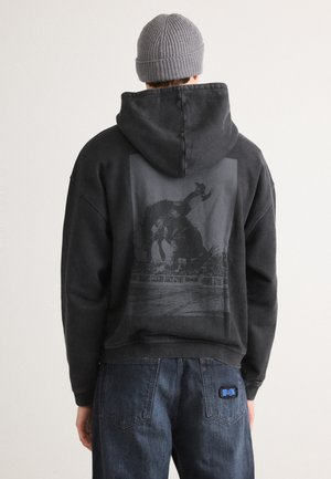 NEBUDI - Felpa con cappuccio - black