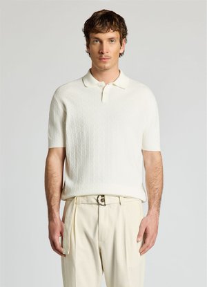 Calliope, T-SHIRT TINTA UNITA - Polo - bianco lana