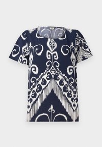 JDYTROYA LIFE O NECK - T-shirts med print - black iris/cloud dancer
