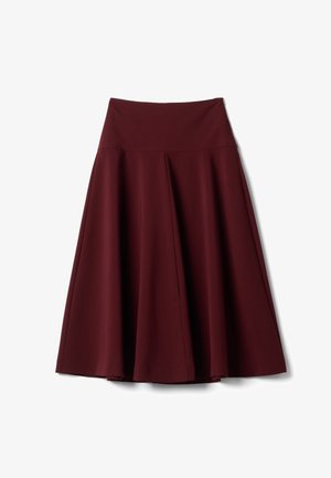 Les Copains, SKIRT WITH HIGH WAISTBAND AND REGULAR WAIST - Falda acampanada - wine purple