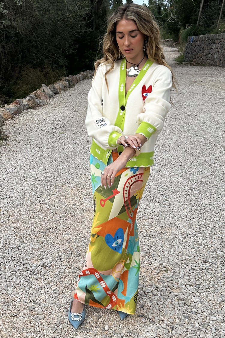 【WONDER WONDER】Kure check color matching long skirt WONDER WONDER】Kure check color matching long skirt (WONDER
