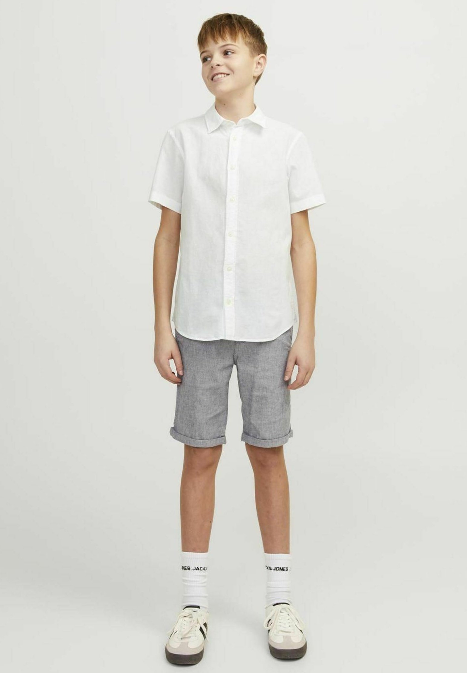Chemise manches courtes - collection facile à enfiler - Blanc - Garçon - 13.00