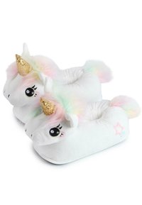 Corimori PLÜSCH-TIER-PANTOFFELN - Slippers - mia das einhorn weiß