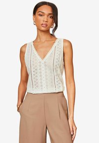Lipsy BRODERIE REGULAR FIT - Blúzka - white
