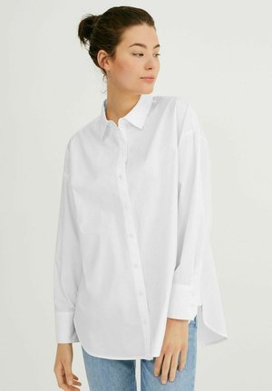 Button-down blouse - white