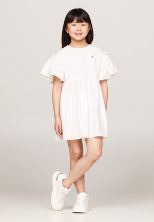 Tommy Hilfiger BRODERIE ANGLAISE DRESS - Kjole - ancient white
