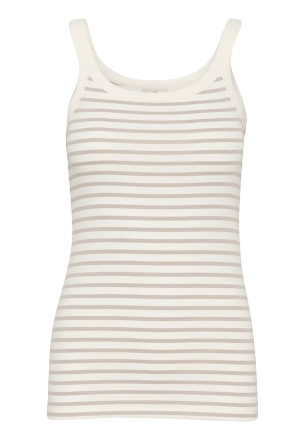 KALIDDY TANK  - Top - chalk feather gray stripe2