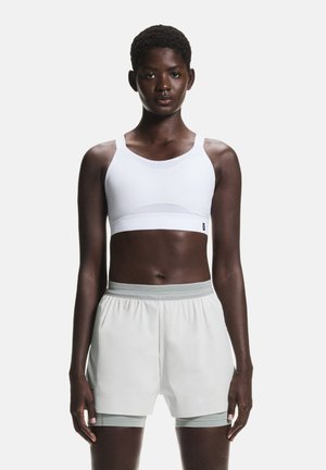 Športni modrček s srednjo podporo - white