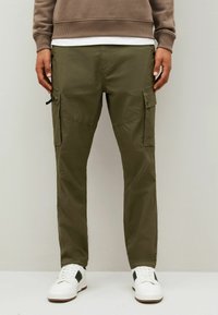 Next SLIM FIT STRETCH - Cargobyxor - khaki green