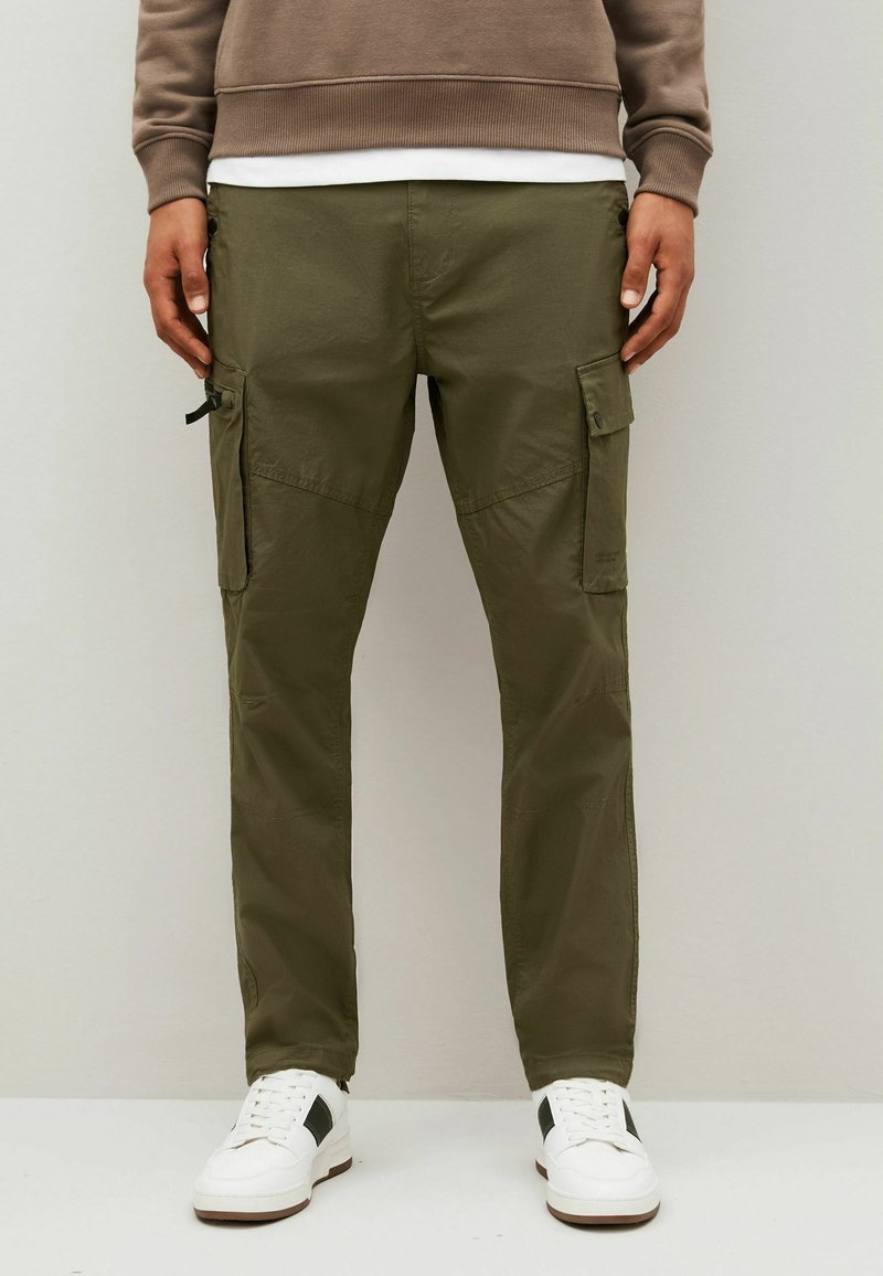 Next SLIM FIT STRETCH - Cargobyxor - khaki green