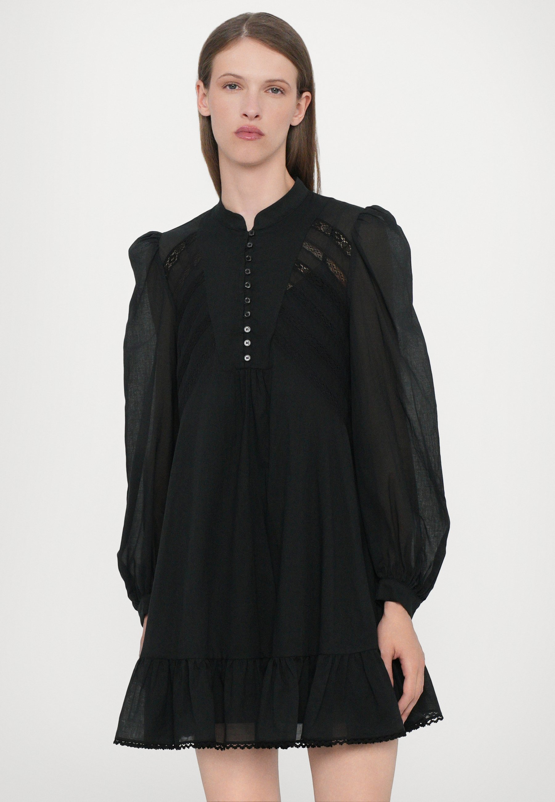 上品!【Alice+Olivia】MEEKO パール リボン ミニ丈 シャツドレス ALICE & OLIVIA | Meeko Mini Shirt Dress | Women | Lane Crawford