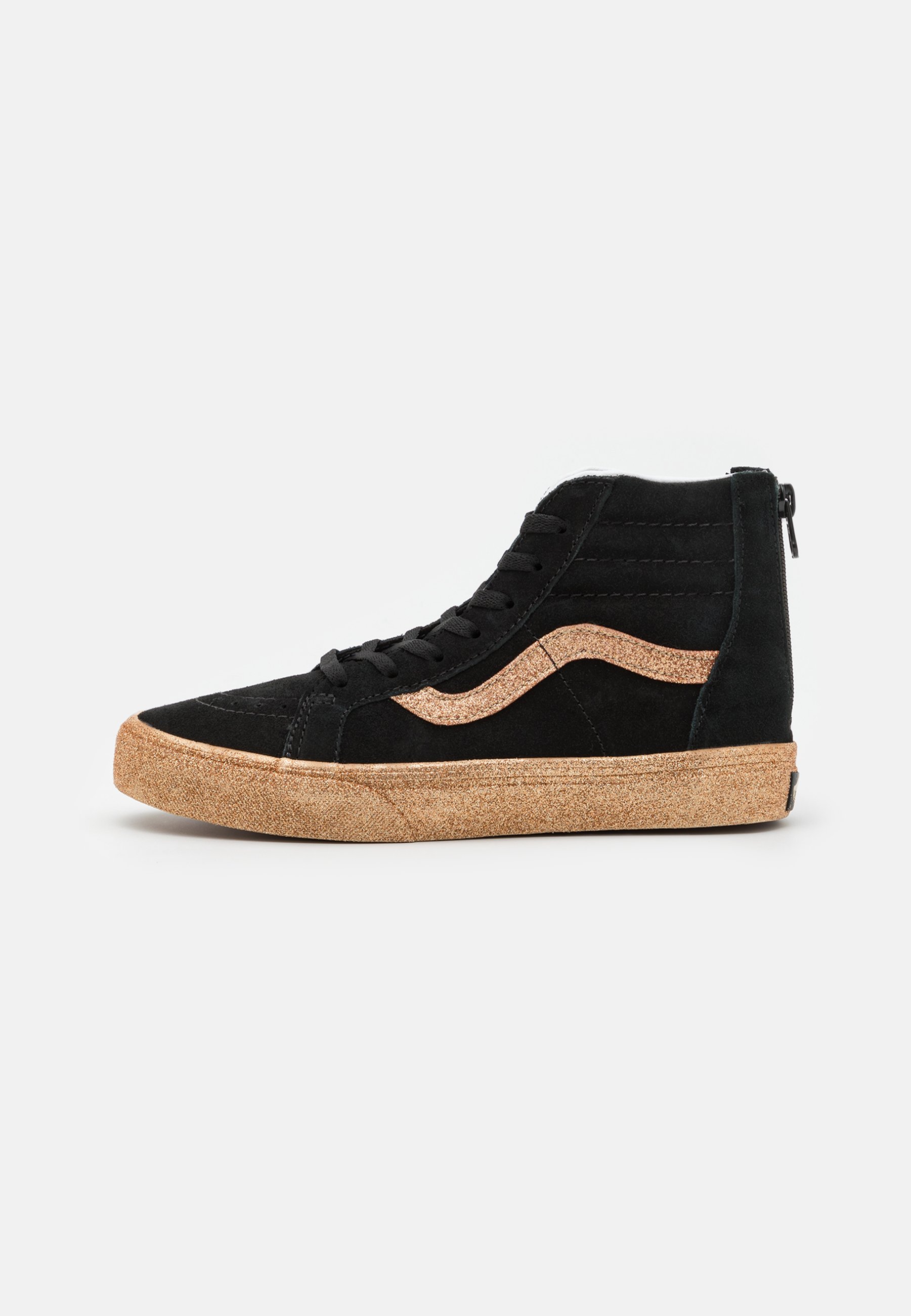 Black glitter vans high tops Clearance