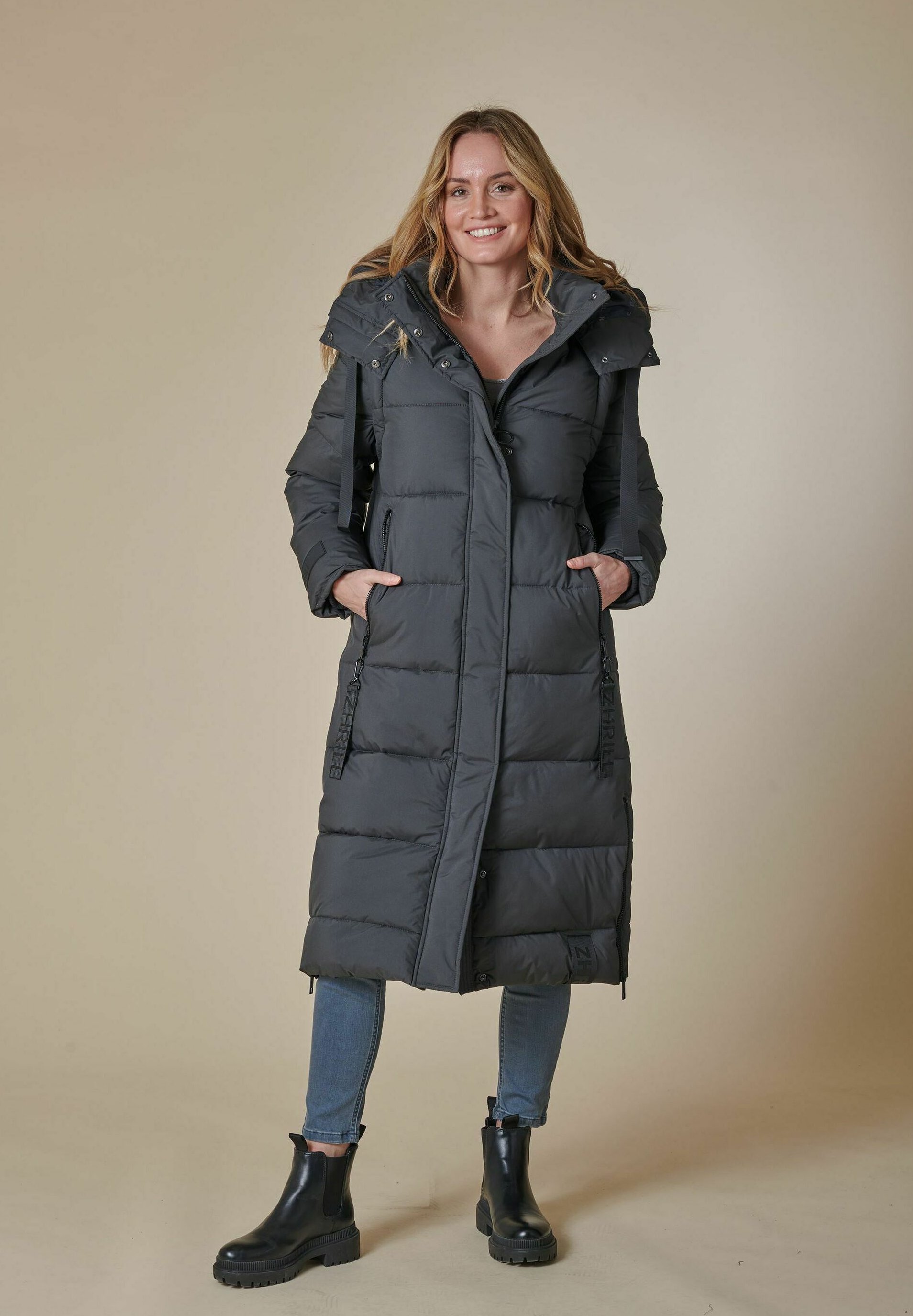 Zhrill MULTI FUNKTIONS Wintermantel anthracite/anthrazit Zalando