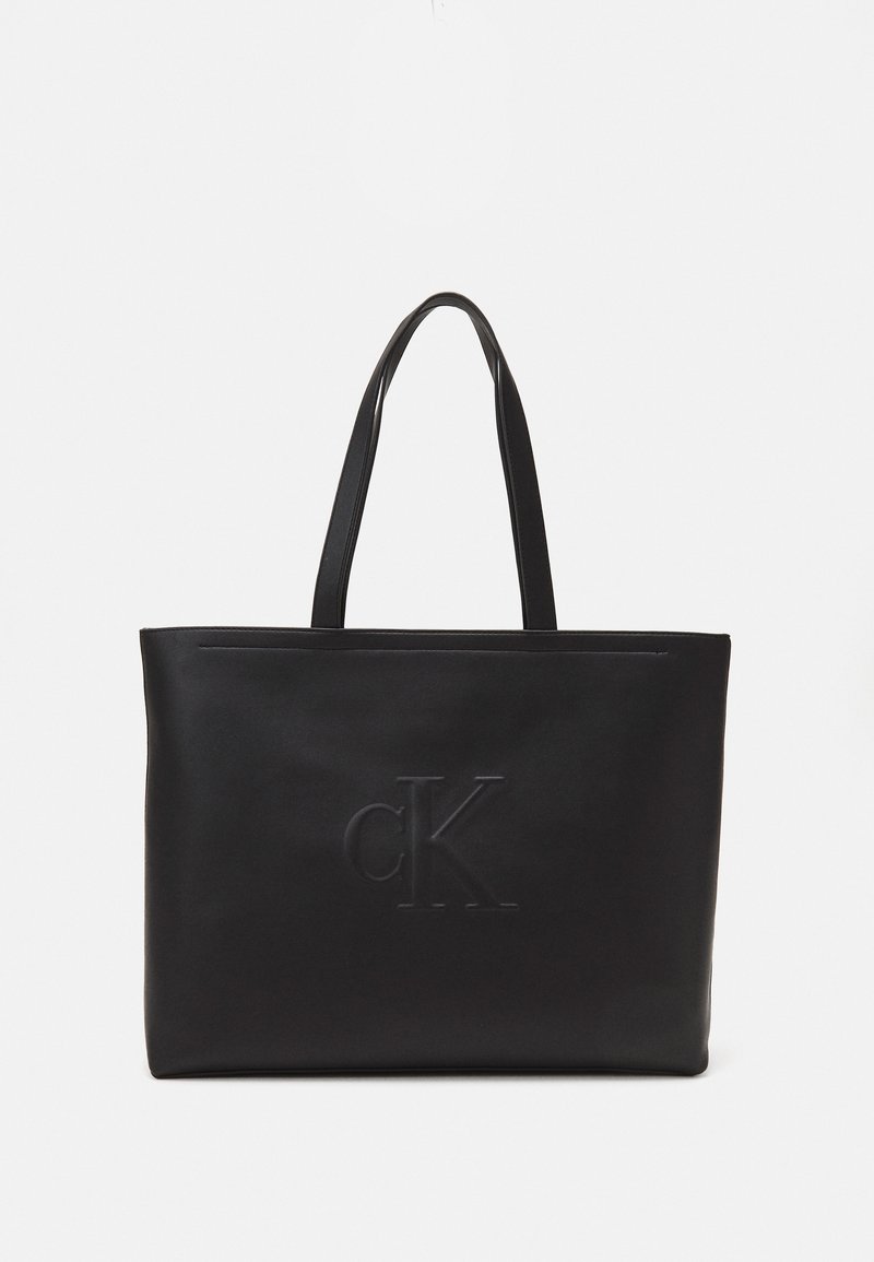 Calvin Klein Jeans SCULPTED SLIM TOTE - Shopping bag - black